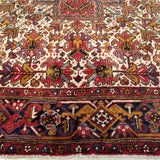 11'2" x 14'1"   Persian Heriz Rug Angle View